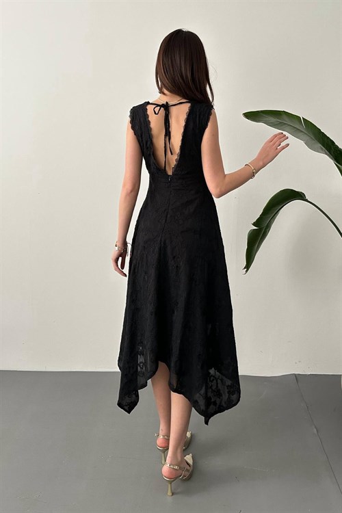 Wholesale Black Embroidered Dress