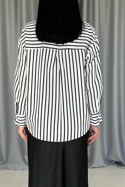Wholesale Black Striped Shirt