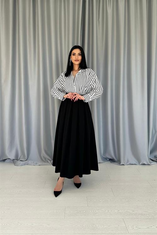 Wholesale Black Striped Shirt