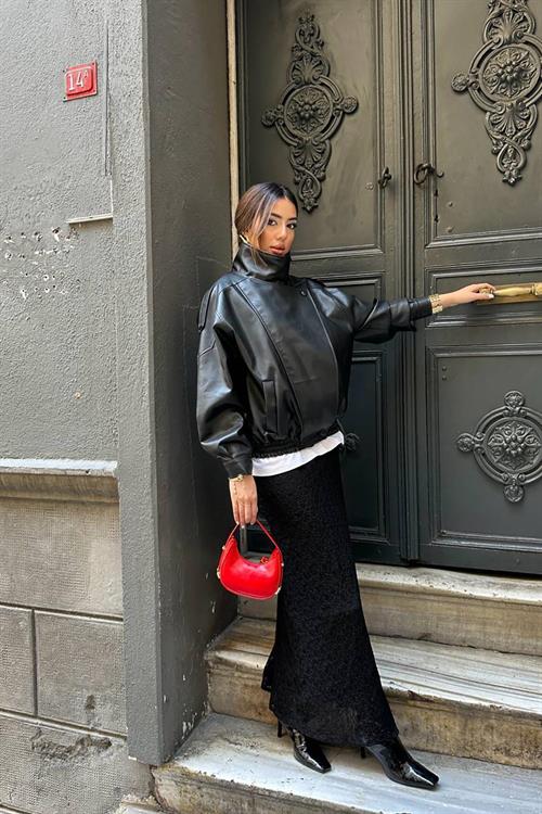 Wholesale Black Leather Jacket