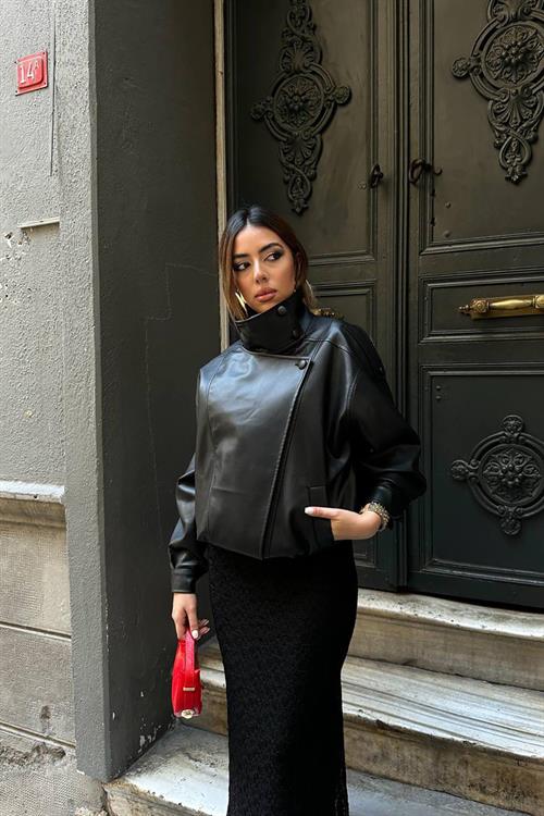 Wholesale Black Leather Jacket