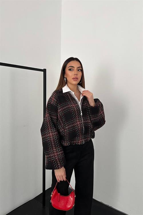 Wholesale Black Plaid Jacket