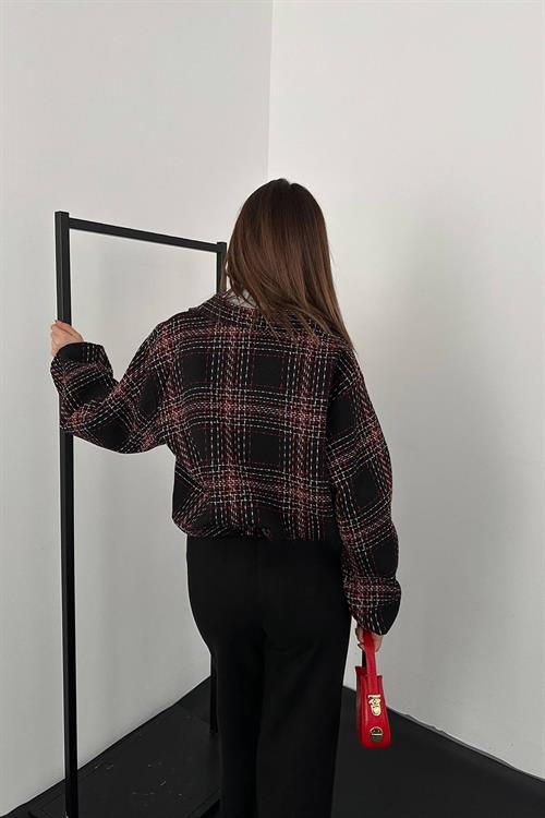 Wholesale Black Plaid Jacket