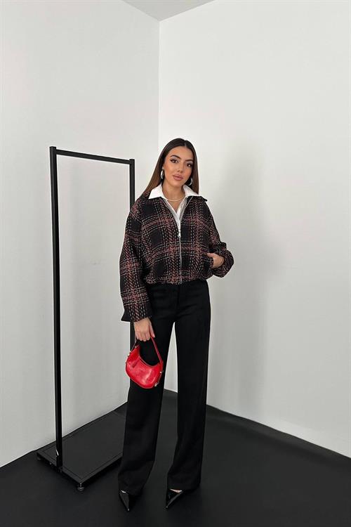 Wholesale Black Plaid Jacket