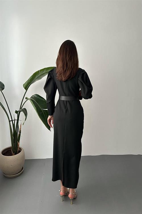Wholesale Black Dress with Belt