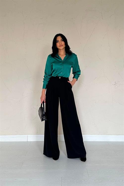 Wholesale Black Loose-Fit Pants