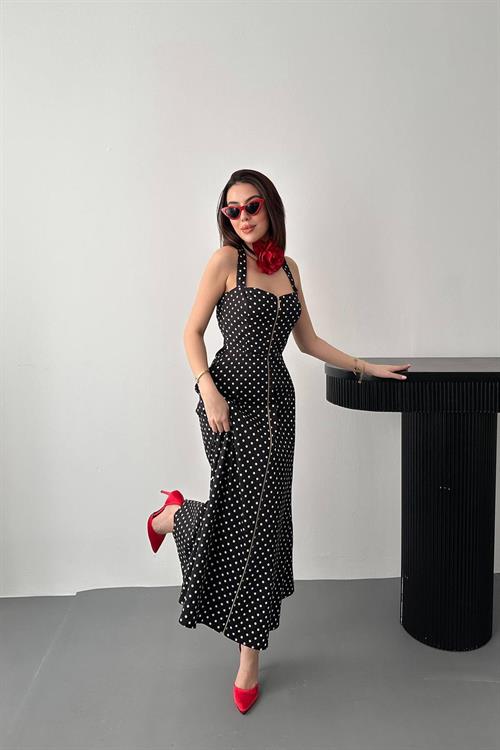 Wholesale Black Polka Dot Dress