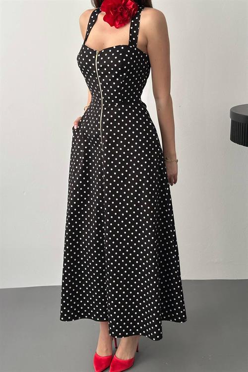 Wholesale Black Polka Dot Dress