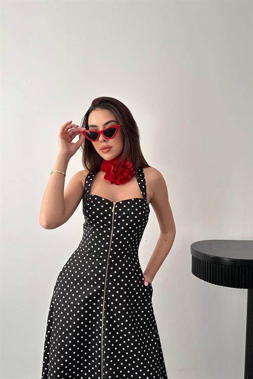 Wholesale Black Polka Dot Dress