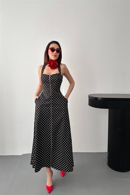 Wholesale Black Polka Dot Dress