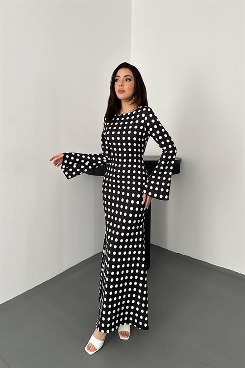 Wholesale Black Polka Dot Bodycon Dress