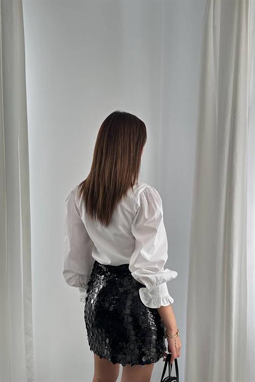 Wholesale Black Sequin Short Skirt