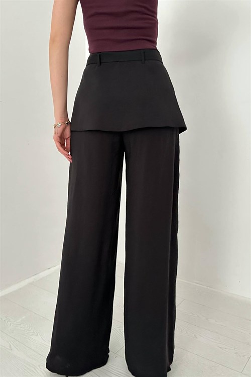 Wholesale Black Trousers with Flap Pockets