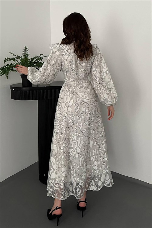 Wholesale Black Tie-Neck Dress