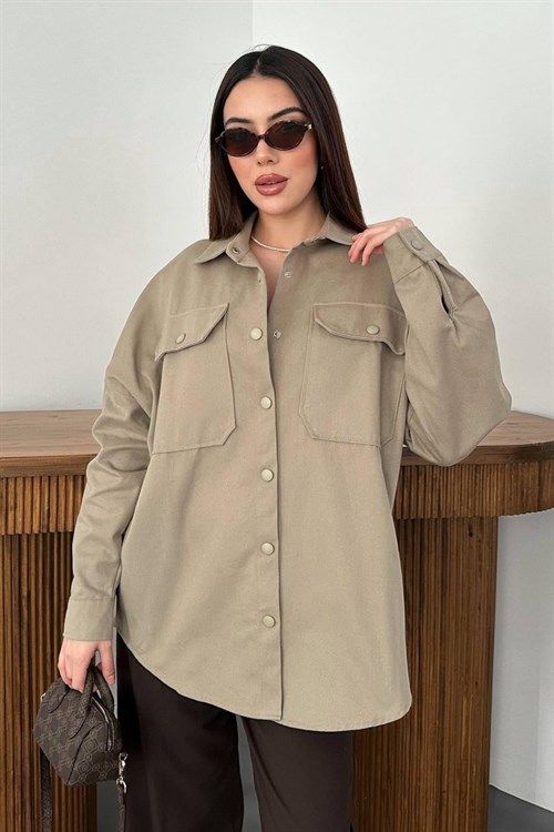 Toptan Vizon Gabardin Gömlek