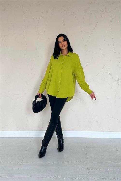 Wholesale Oil Green Shirt