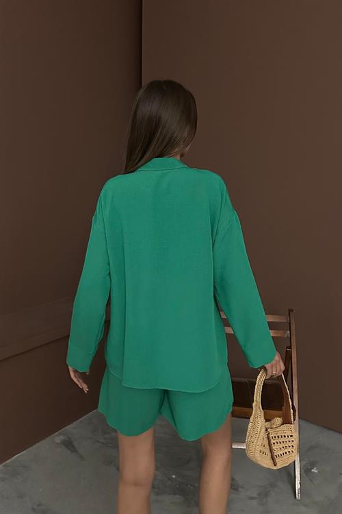 Wholesale Green Alsatian Linen Suit