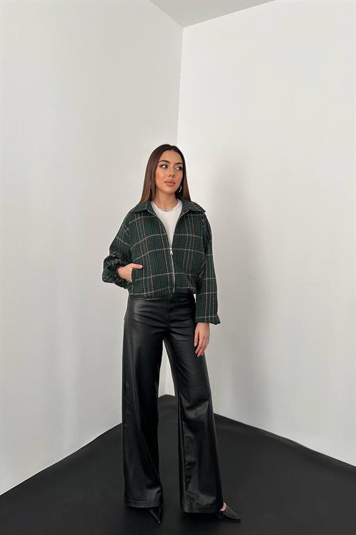 Wholesale Green Plaid Jacket