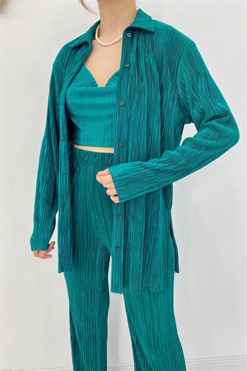 Wholesale Emerald Corduroy Suit