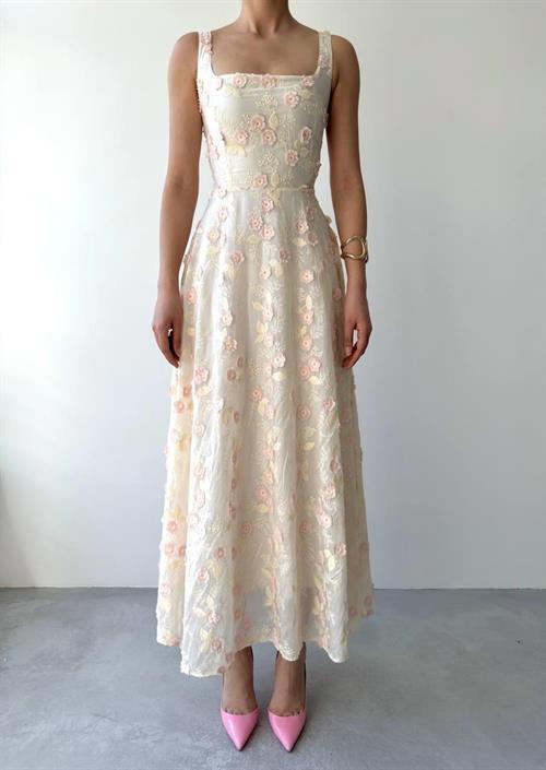 Tufe Flower Detailed Dress