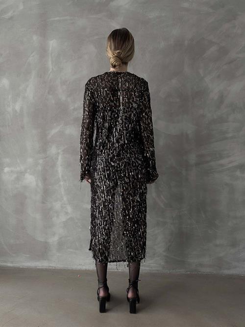 Long Wholesale Cardigan - Black Gold