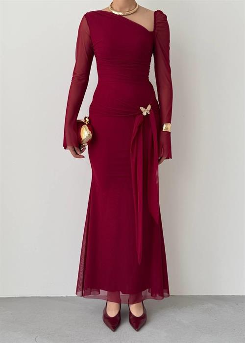 Vesso Brooch Detail Dress
