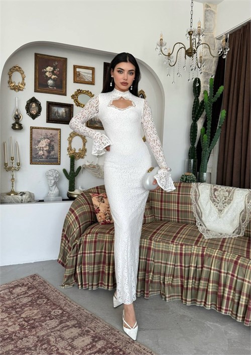 Wexo Dress with Bust Cut-Out Detail