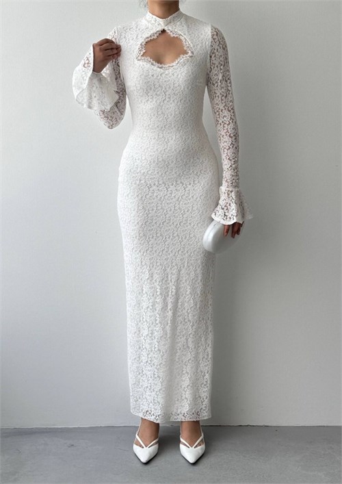 Wexo Dress with Bust Cut-Out Detail