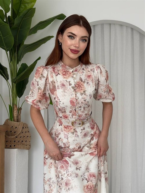 Woly Dress with Belt Detail