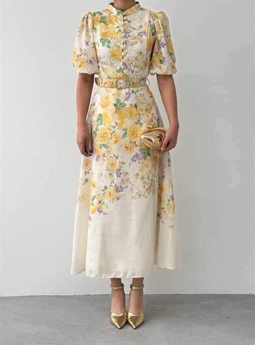 Woly Dress with Belt Detail