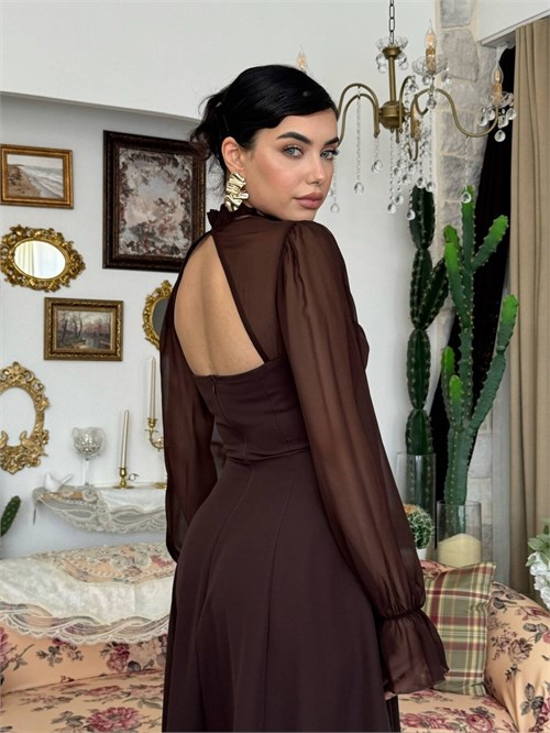 Wome Cape-Detail Dress