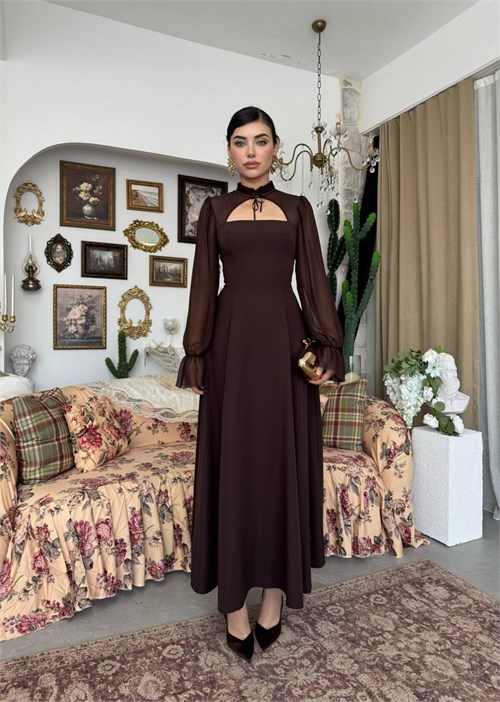 Wome Cape-Detail Dress