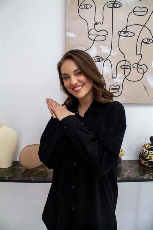 Wholesale Black Washed Shirt and Trousers Suit 