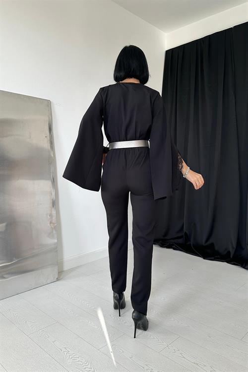 Wholesale Slit Jumpsuit - Black