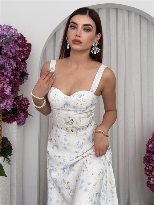 Zeu Belt Detailed Dress