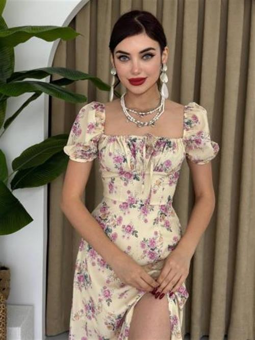 Wholesale Zeze Balloon Sleeve Dress