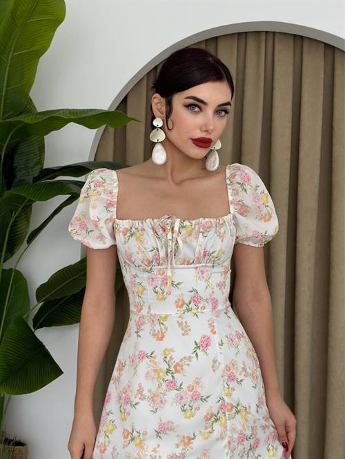 Wholesale Zeze Balloon Sleeve Dress