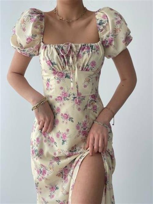 Wholesale Zeze Balloon Sleeve Dress