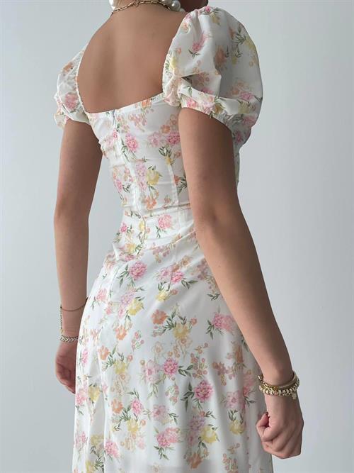 Wholesale Zeze Balloon Sleeve Dress