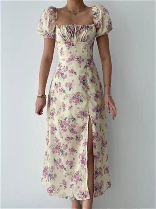 Wholesale Zeze Balloon Sleeve Dress