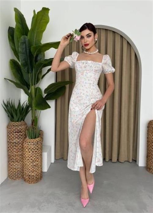 Wholesale Zeze Balloon Sleeve Dress