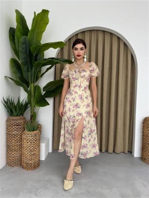 Wholesale Zeze Balloon Sleeve Dress