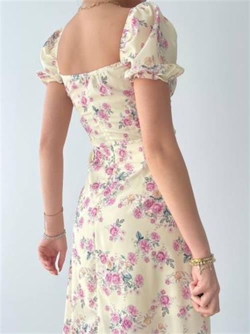 Wholesale Zeze Balloon Sleeve Dress