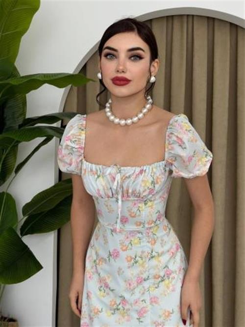 Wholesale Zeze Balloon Sleeve Dress