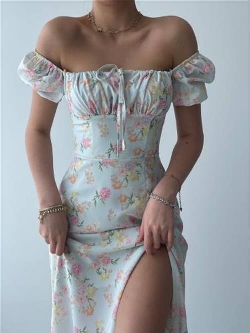 Wholesale Zeze Balloon Sleeve Dress