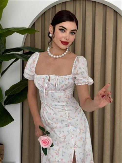 Wholesale Zeze Balloon Sleeve Dress