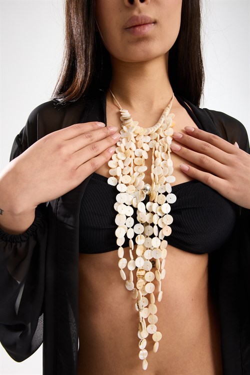 Cascading Shell Pendant Necklace