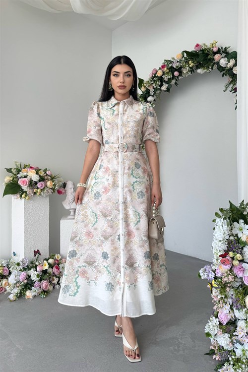 Jugen Dress with Pocket Detail - Floral