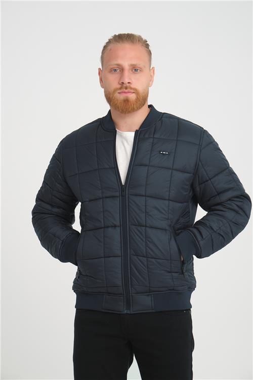 Wholesale Navy Quilted Pilot Jacket