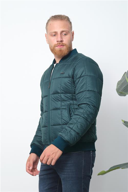 Wholesale Petrol Quilted Pilot Jacket